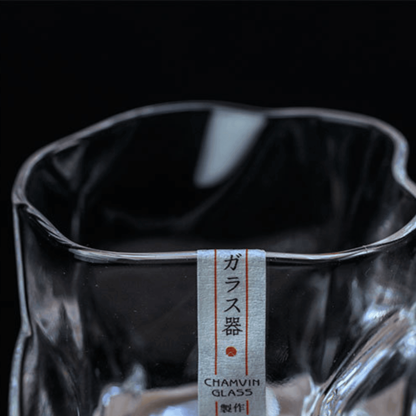 Bicchiere da Whisky Edo Kiriko – Corpo Increspato - Scatola In Legno GuerraHome