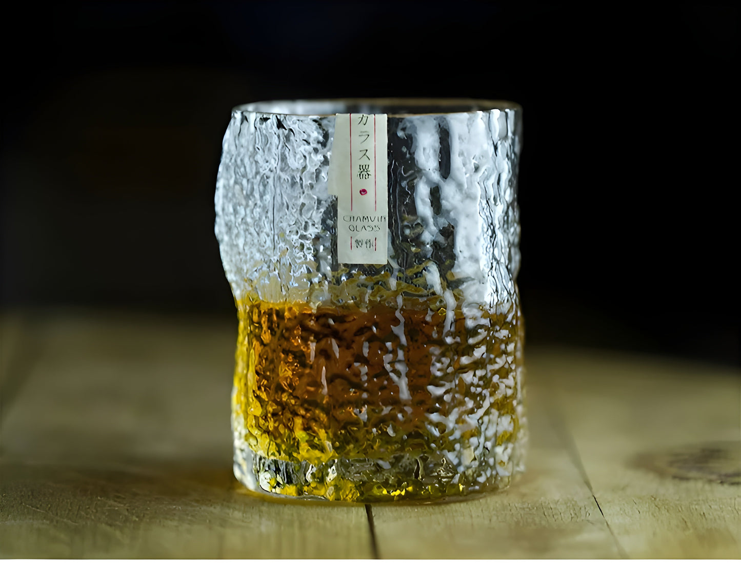 Bicchiere da Whisky Edo Kiriko in Cristallo – Intagliato a Mano - Scatola in legno GuerraHome