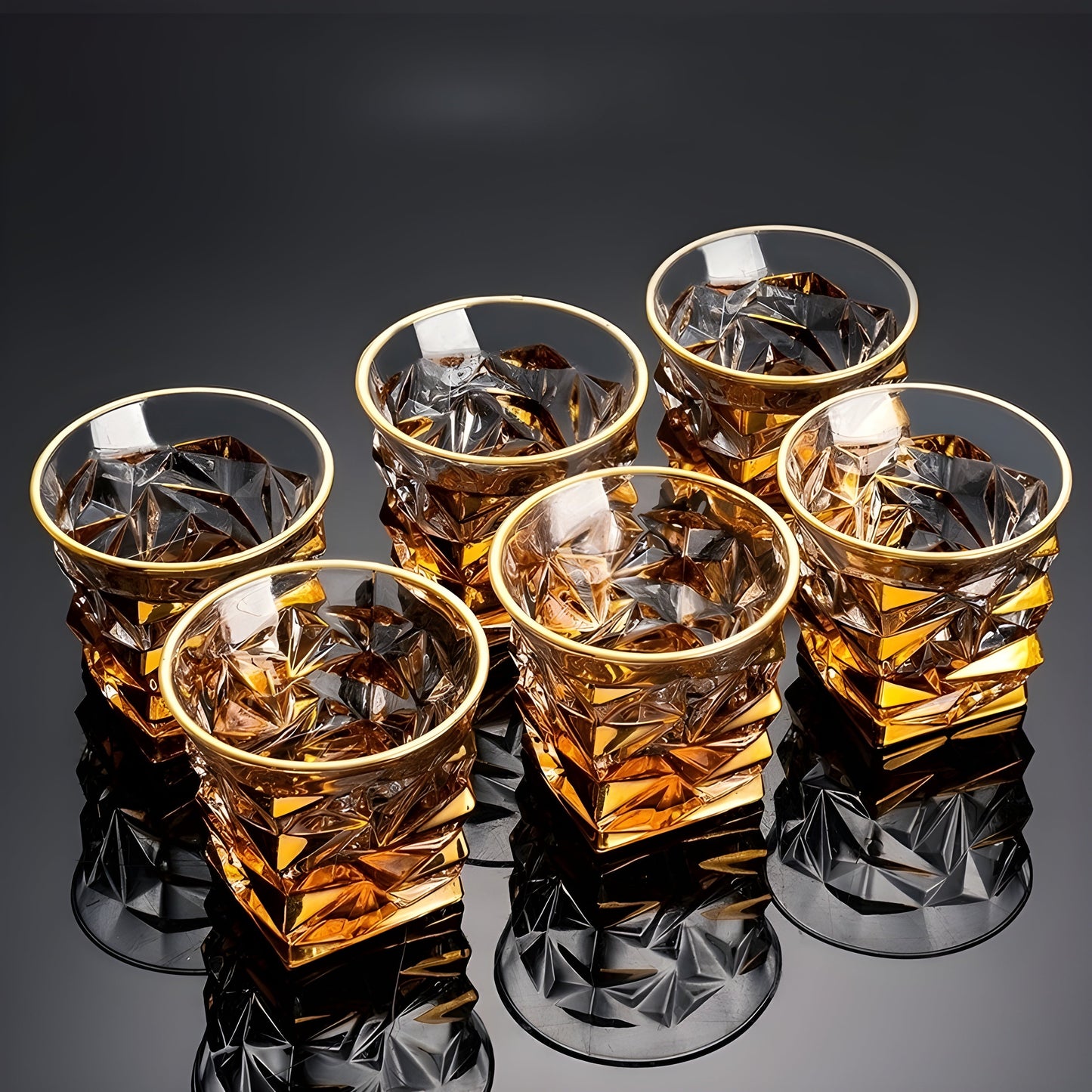 Set di Bicchieri 'Keyhuan' con Decanter – Portabicchieri e Design Lussuoso GuerraHome