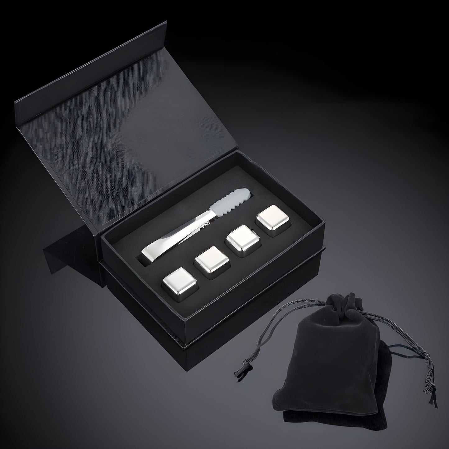 Set di Cubetti Ghiaccio in Acciaio Inox GuerraHome