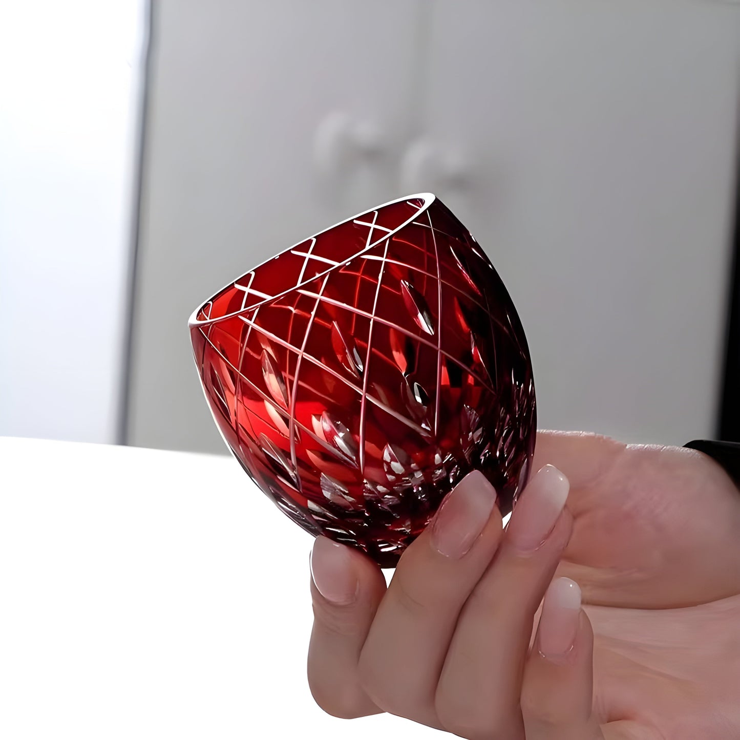Mini Bicchiere Edo Kiriko – Kaleidoscopio Giapponese – Multicolor GuerraHome
