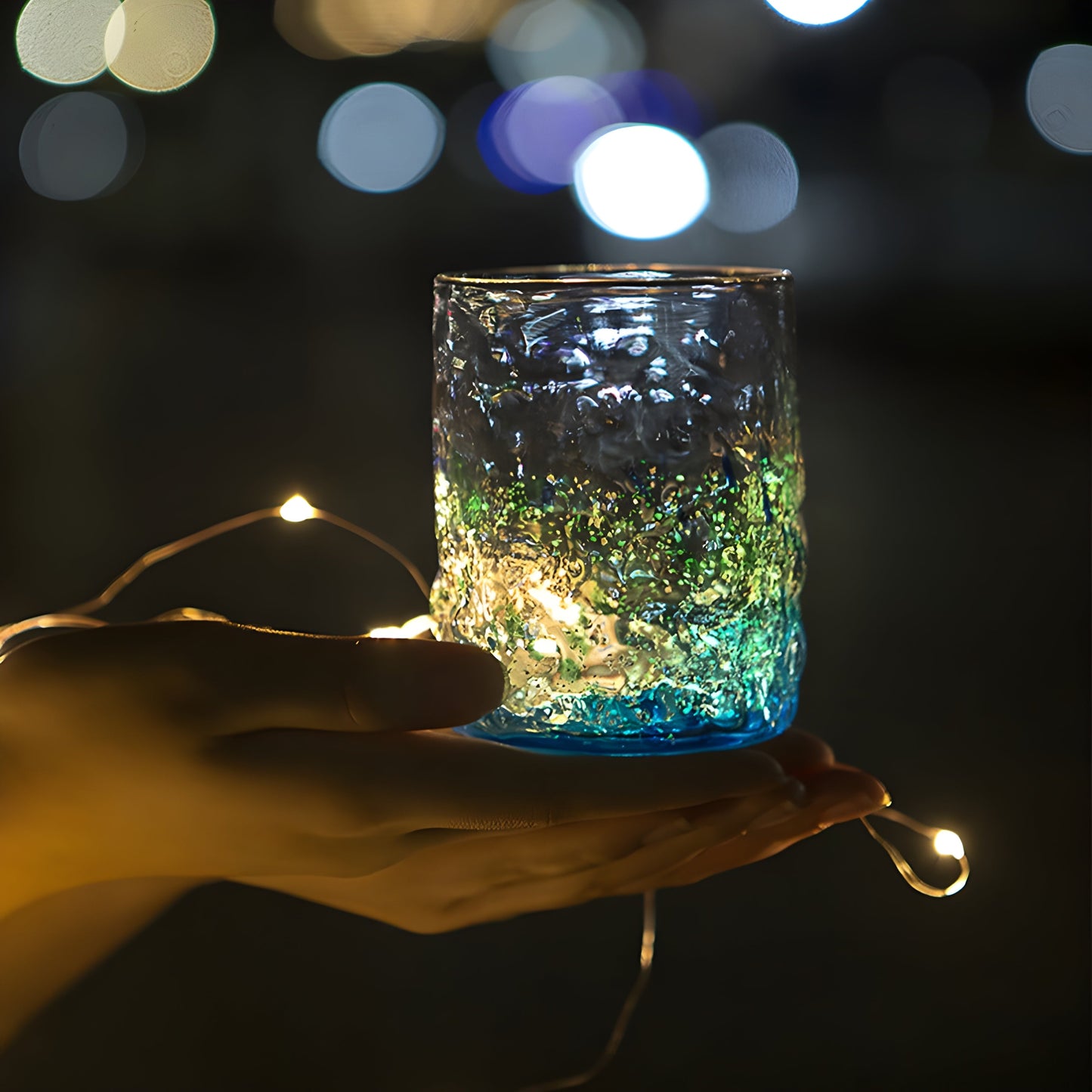Bicchiere Artigianale Misuno – Effetto Notte Stellata GuerraHome