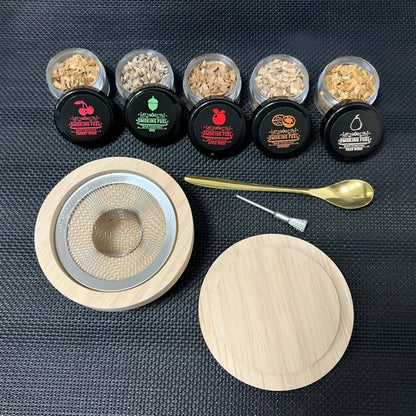 Kit Affumicatore per Cocktail - 6 Aromi in Legno Naturale GuerraHome