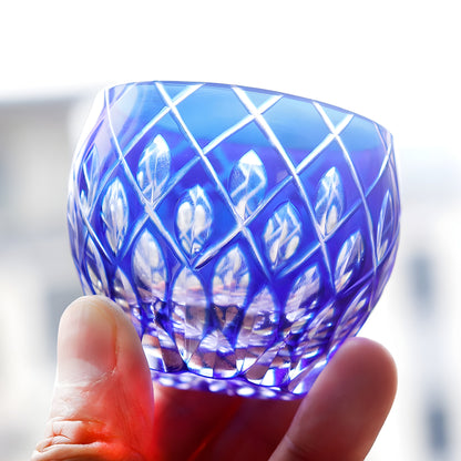 Mini Bicchiere Edo Kiriko – Kaleidoscopio Giapponese –  Multicolor GuerraHome
