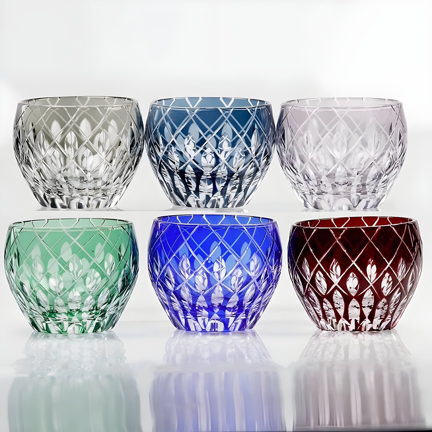 Mini Bicchiere Edo Kiriko – Kaleidoscopio Giapponese –  Multicolor GuerraHome