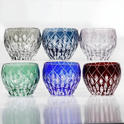 Mini Bicchiere Edo Kiriko – Kaleidoscopio Giapponese –  Multicolor GuerraHome