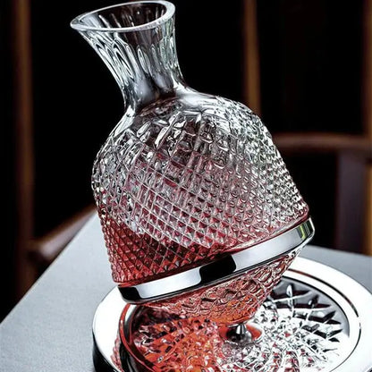 Decanter Vino "Crystal" rotante 360°