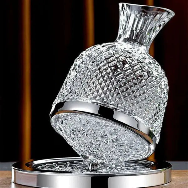 Decanter Vino "Crystal" rotante 360°