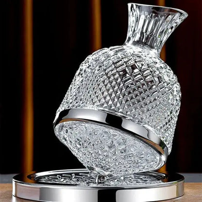 Decanter Vino "Crystal" rotante 360°